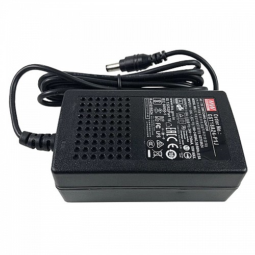GST18A24-P1J MEANWELL 18 Вт 24 В постоянного тока 0,75 А 115/230 В переменного тока, надежный, экологичный промышленный адаптер переменного тока