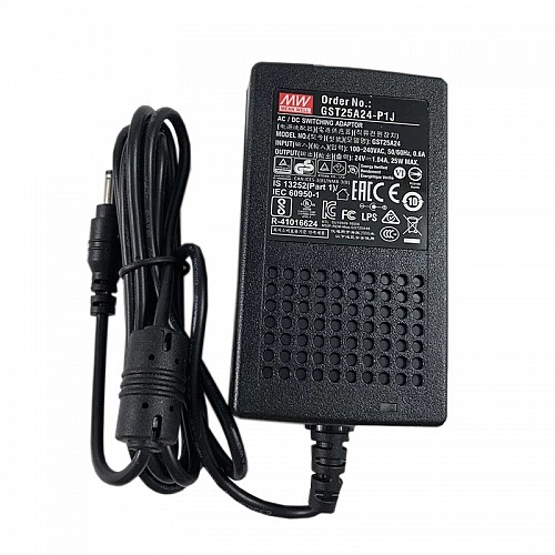 GST25A24-P1J MEANWELL 25 Вт 24 В постоянного тока 1,04 А 115/230 В переменного тока, надежный, экологичный промышленный адаптер переменного тока