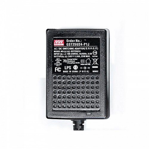 GST25U24-P1J MEANWELL 25 Вт 24 В постоянного тока 1,04 А 115/230 В переменного тока, надежный, экологичный промышленный адаптер переменного тока