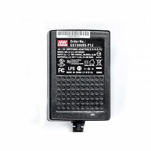 GST36U05-P1J MEANWELL 21,5 Вт 5 В постоянного тока 4,3 А 115/230 В переменного тока, надежный, экологичный промышленный адаптер переменного тока