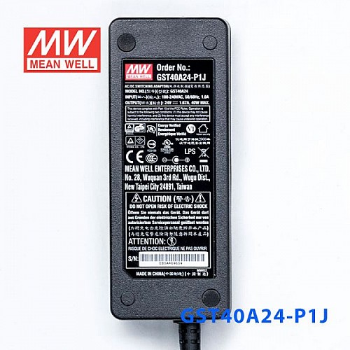 GST40A24-P1J MEANWELL 40 Вт 24 В постоянного тока 1,67 А 115/230 В переменного тока, надежный, экологичный промышленный адаптер переменного тока