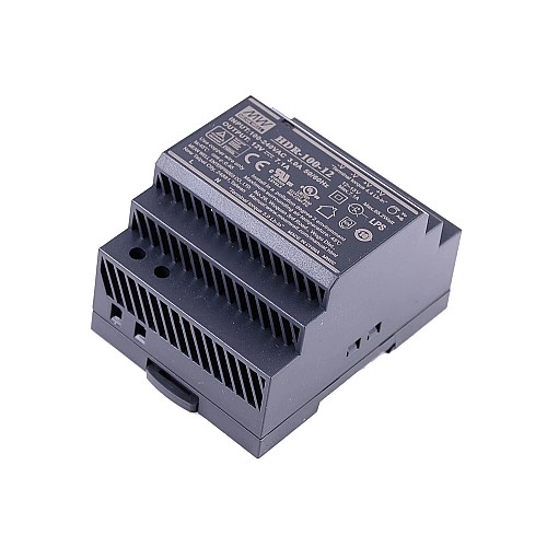 HDR-100-12 MEANWELL 85,2 Вт 12 В постоянного тока 7,1 А 115/230 В переменного тока Ультратонкий ступенчатый блок питания на DIN-рейку