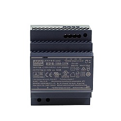 HDR-100-15N MEANWELL 97,5 Вт 15 В постоянного тока 6,5 А 115/230 В переменного тока Ультратонкий ступенчатый блок питания на DIN-рейку