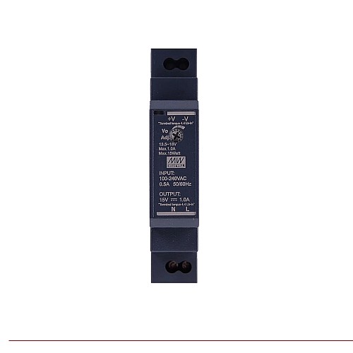 HDR-15-15 MEANWELL 15 Вт 15 В постоянного тока 1 А 115/230 В переменного тока Ультратонкий ступенчатый блок питания на DIN-рейку