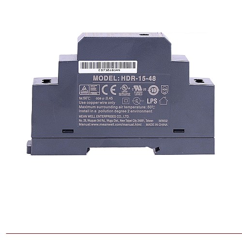HDR-15-48 MEANWELL 15,4 Вт 48 В постоянного тока 0,32 А 115/230 В переменного тока Ультратонкий ступенчатый блок питания на DIN-рейку