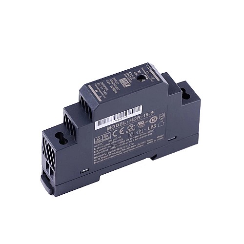 HDR-15-5 MEANWELL 15 Вт 5 В постоянного тока 2,4 А 115/230 В переменного тока Ультратонкий ступенчатый блок питания на DIN-рейку