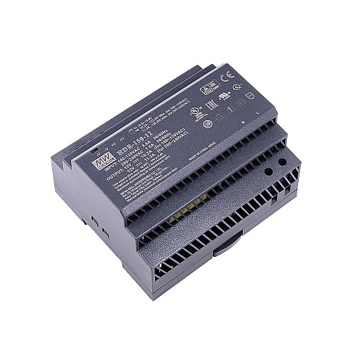 HDR-150-12 MEANWELL 12 В постоянного тока 10,2 А 122,4 Вт 115 В переменного тока/11,3 А 135,6 230 В переменного тока Ультратонкий ступенчатый блок питания на DIN-рейку