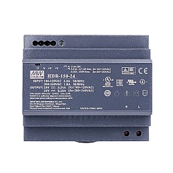 HDR-150-24 MEANWELL 24 В постоянного тока 5,31 А 127,4 Вт 115 В переменного тока/6,25 А 150 Вт 230 В переменного тока сверхтонкий ступенчатый блок питания на DIN-рейку