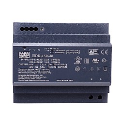 HDR-150-48 MEANWELL 48 В постоянного тока 2,72 А 130,6 Вт 115 В переменного тока/3,2 А 153,6 Вт 230 В переменного тока Ультратонкий ступенчатый блок питания на DIN-рейку