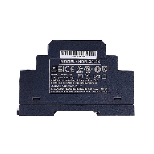 HDR-30-24 MEANWELL 36 Вт 24 В постоянного тока 1,5 А 115/230 В переменного тока Ультратонкий ступенчатый блок питания на DIN-рейку