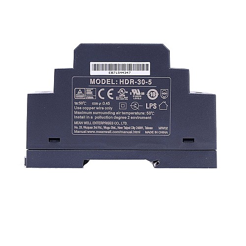 HDR-30-5 MEANWELL 15 Вт 5 В постоянного тока 3 А 115/230 В переменного тока Ультратонкий ступенчатый блок питания на DIN-рейку