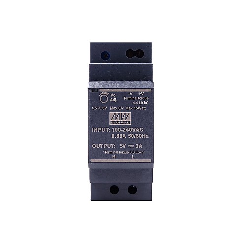 HDR-30-5 MEANWELL 15 Вт 5 В постоянного тока 3 А 115/230 В переменного тока Ультратонкий ступенчатый блок питания на DIN-рейку
