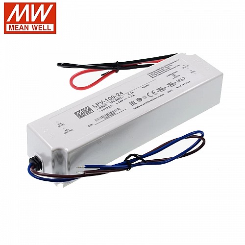 LPV-100-24 MEANWELL 24 В 4,2 А 100 Вт одновыходный импульсный источник питания LPV-100-24 MEANWELL 24 В 4,2 А 100 Вт одновыходный импульсный источник питания