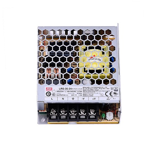 LRS-35-24 MEANWELL 35 Вт 24 В постоянного тока 1,5 А 115/230 В переменного тока закрытый импульсный источник питания