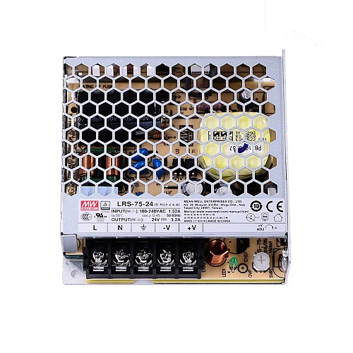 LRS-75-24 MEANWELL 75 Вт 24 В постоянного тока 3,2 А 115/230 В переменного тока закрытый импульсный источник питания