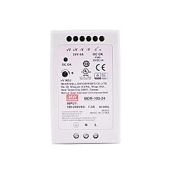 MDR-100-24 MEANWELL 100 Вт 24 В постоянного тока 4 А 115/230 В переменного тока блок питания на DIN-рейку