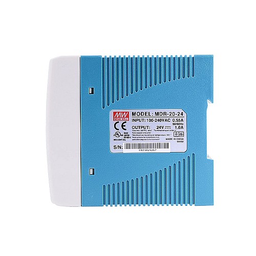 MDR-20-24 MEANWELL 20 Вт 24 В постоянного тока 1 А 115/230 В переменного тока блок питания на DIN-рейку