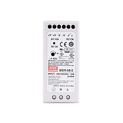 MDR-60-5 MEANWELL 60 Вт 5 В постоянного тока 10 А 115/230 В переменного тока блок питания на DIN-рейку