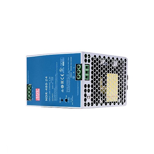 NDR-480-24 MEANWELL 480 Вт 24 В постоянного тока 20 А 115/230 В переменного тока блок питания на DIN-рейку
