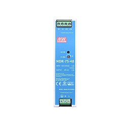 NDR-75-48 MEANWELL 76,8 Вт 48 В постоянного тока 1,6 А 115/230 В переменного тока, один выход, промышленная DIN-рейка