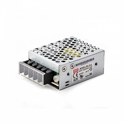Импульсный источник питания MEANWELL RS-15-5 15 Вт, 3 А, 5 В, одновыходной