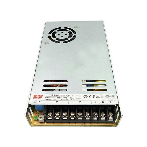 RSP-320-7.5 MEANWELL 300 Вт 7,5 В постоянного тока 40 А 115/230 В переменного тока, один выход с функцией коррекции коэффициента мощности