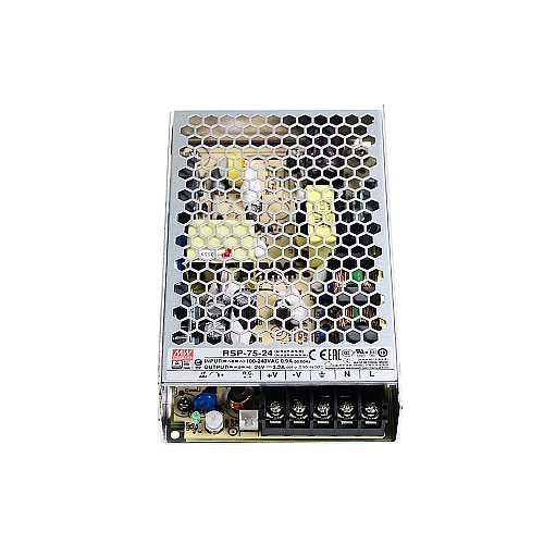 RSP-75-24 MEANWELL 76,8 Вт 24 В постоянного тока 3,2 А 115/230 В переменного тока, один выход с функцией коррекции коэффициента мощности