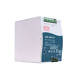 SDR-480-24 MEANWELL 480 Вт 24 В постоянного тока 20 А 115/230 В переменного тока, один выход, промышленная DIN-рейка с функцией коррекции коэффициента мощности