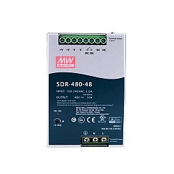 SDR-480-48 MEANWELL 480 Вт 48 В постоянного тока 10 А 115/230 В переменного тока, один выход, промышленная DIN-рейка с функцией коррекции коэффициента мощности