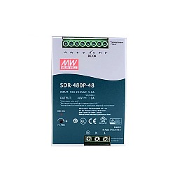 SDR-480P-48 MEANWELL 480 Вт 48 В постоянного тока 10 А 115/230 В переменного тока, один выход, промышленная DIN-рейка с функцией коррекции коэффициента мощности и параллельного подключения
