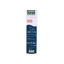 SDR-75-48 MEANWELL 76,8 Вт 48 В постоянного тока 1,6 А 115/230 В переменного тока, один выход, промышленная DIN-рейка с блоком питания