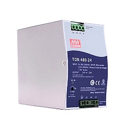 TDR-480-24 MEANWELL 480 Вт 24 В постоянного тока 20 А 400/500 В переменного тока Тонкий трехфазный промышленный блок питания на DIN-рейку с функцией коррекции коэффициента мощности