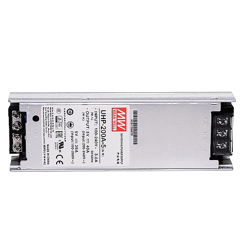 UHP-200A-5 MEANWELL 200 Вт 5 В постоянного тока 40 А 115/230 В переменного тока Тонкий импульсный источник питания с коррекцией коэффициента мощности