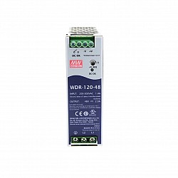 WDR-120-48 MEANWELL 120 Вт 48 В постоянного тока 2,5 А 230/400 В переменного тока сверхширокий входной промышленный источник питания на DIN-рейку