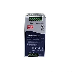 WDR-240-24 MEANWELL 240 Вт 24 В постоянного тока 10 А 230/400 В переменного тока сверхширокий входной промышленный источник питания на DIN-рейку
