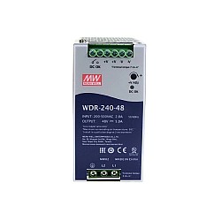 WDR-240-48 MEANWELL 240 Вт 48 В постоянного тока 5 А 230/400 В переменного тока сверхширокий входной промышленный источник питания на DIN-рейку