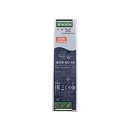 WDR-60-48 MEANWELL 60 Вт 48 В постоянного тока 1,25 А 230/400 В переменного тока сверхширокий входной промышленный источник питания на DIN-рейку