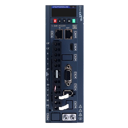 Набор серводвигателей переменного тока A6H серии 850W EtherCAT 1500rpm 5.39Nm 17-битный абсолютный энкодер IP67 - A6H-EC850H2A1-M17 | StepperOnline