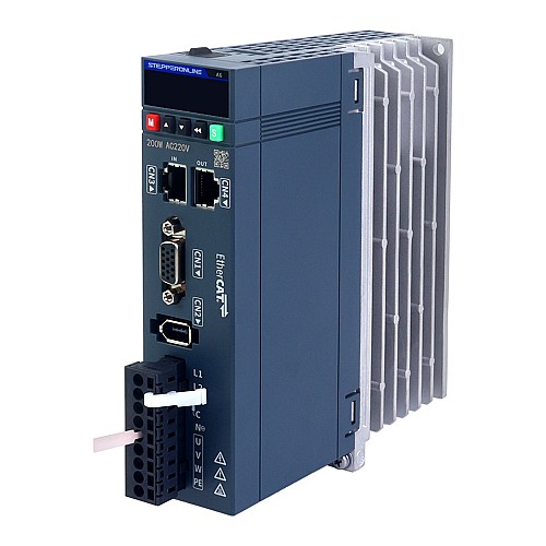 Комплект серводвигателя переменного тока серии A6 100 Вт EtherCAT, 3000 об/мин, 0,32 Нм, с тормозом, 17-битный абсолютный энкодер, IP67