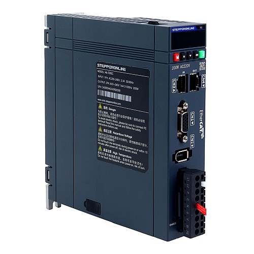 Комплект серводвигателя переменного тока серии A6 100 Вт EtherCAT, 3000 об/мин, 0,32 Нм, с тормозом, 17-битный абсолютный энкодер, IP67