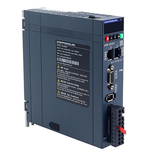 Комплект серводвигателя переменного тока серии A6 400 Вт PROFINET, 3000 об/мин, 1,27 Нм, с тормозом, 17-битный абсолютный энкодер, класс защиты IP67