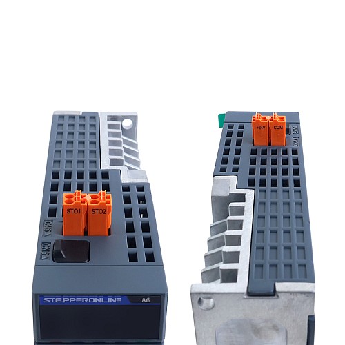 Комплект серводвигателя переменного тока PROFINET серии A6 400Вт STO Safe Torque Off 3000об/мин 1,27Нм с тормозом Абсолютный энкодер 17 бит IP67 - A6-PN400H2B1-M17-STO | StepperOnline
