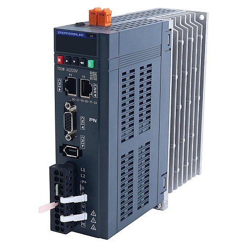 Комплект серводвигателя переменного тока PROFINET серии A6 750Вт STO Safe Torque Off 3000об/мин 2,39Нм Абсолютный энкодер 17 бит IP67 - A6-PN750H2A1-M17-STO | StepperOnline
