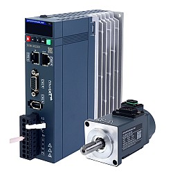 Комплект серводвигателя переменного тока серии A6 100 Вт EtherCAT, 3000 об/мин, 0,32 Нм, 17-битный абсолютный энкодер IP67