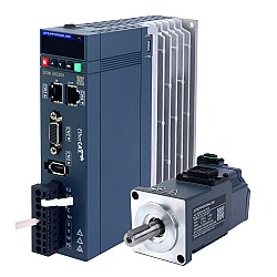 Комплект серводвигателя переменного тока серии A6 100 Вт EtherCAT, 3000 об/мин, 0,32 Нм, с тормозом, 17-битный абсолютный энкодер, IP67