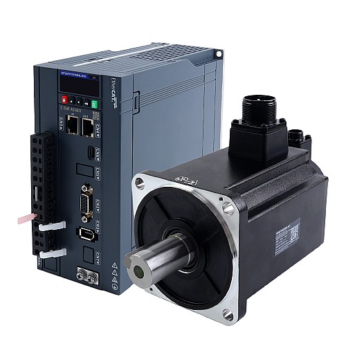 Набор серводвигателей переменного тока A6 серии 2000W EtherCAT 3000rpm 6.37Nm 17-битный абсолютный энкодер IP67 - A6-EC2000H3A1-M17 | StepperOnline