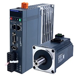 Комплект серводвигателя переменного тока EtherCAT серии A6 400Вт STO Safe Torque Off 3000об/мин 1,27Нм с тормозом Абсолютный энкодер 17 бит IP67