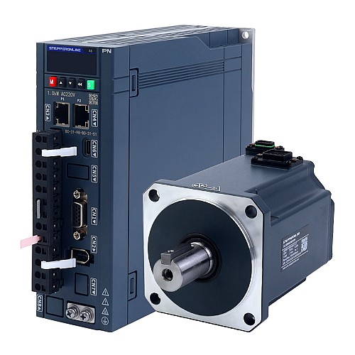 Комплект серводвигателя переменного тока серии A6 1000 Вт PROFINET, 3000 об/мин, 3,18 Нм, 17-битный абсолютный энкодер IP67