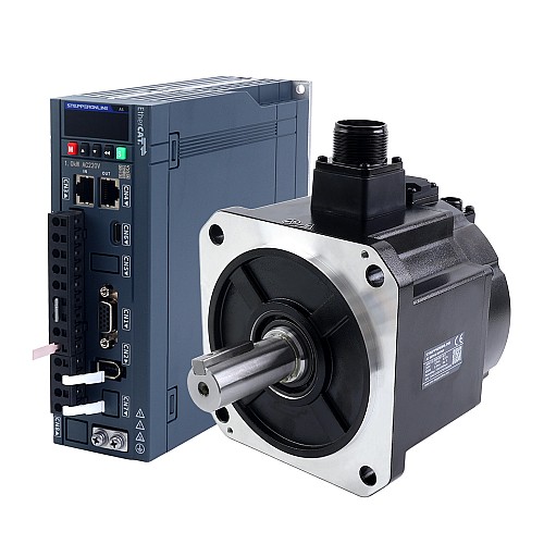 Набор серводвигателей переменного тока A6H серии 850W EtherCAT 1500rpm 5.39Nm с тормозом 17-битный абсолютный энкодер IP67 - A6H-EC850H2B1-M17 | StepperOnline