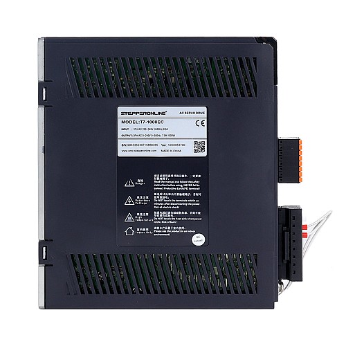 Комплект серводвигателя переменного тока серии T7 EtherCAT 1000 Вт, 3000 об/мин, 3,18 Нм, с тормозом, 23-битный энкодер, IP67